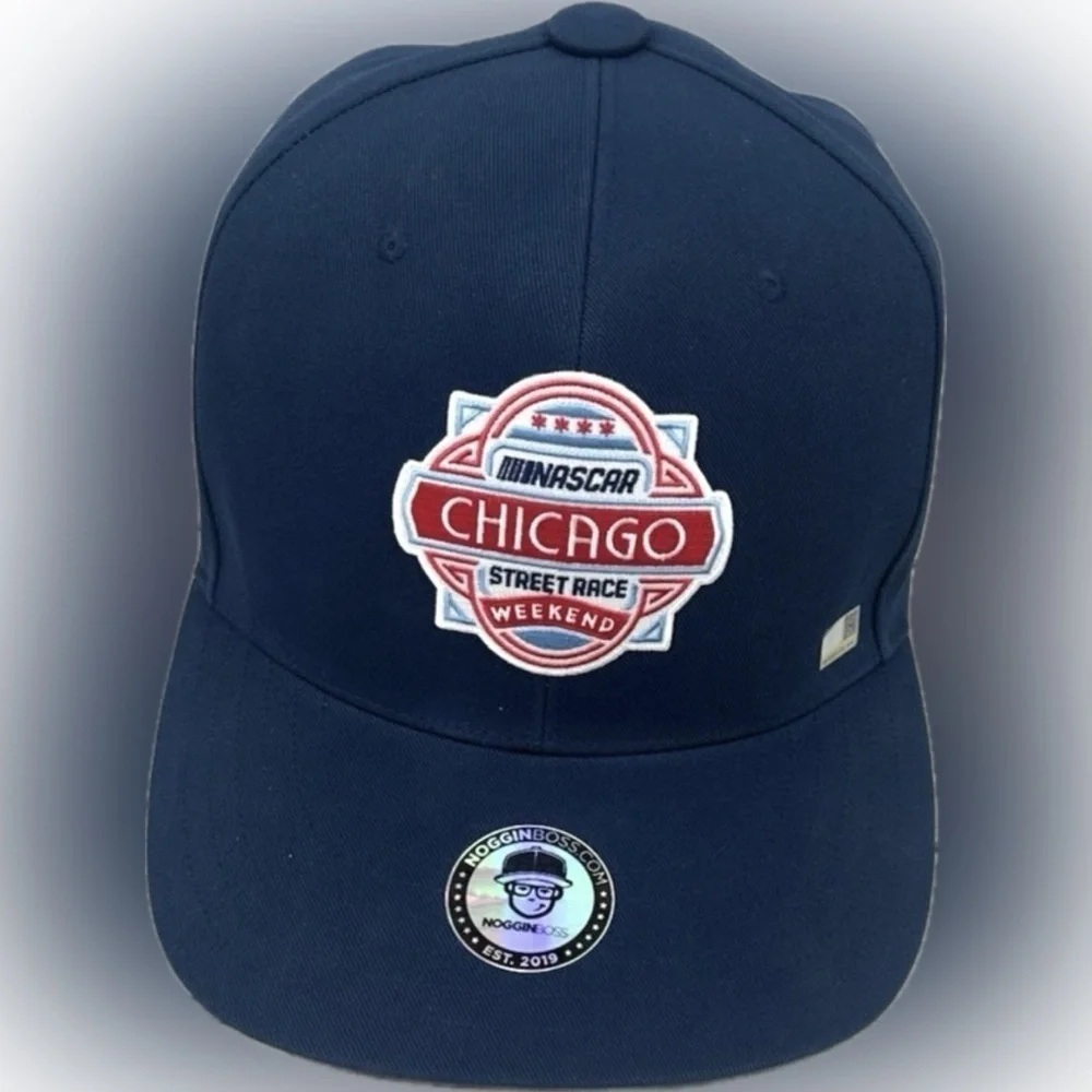 NOGGIN BOSS NASCAR Chicago Street Race Oversized Novelty Hat – New